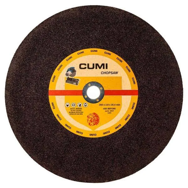 CUMI   350X 3X 25.4MM CHOPSAW  CUTTING WHEEL